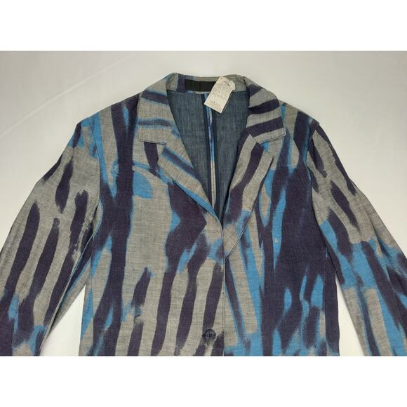 Robert Cavalli Just Cavalli Women's Abstract Pattern Notch Blazer Suit Jacket 40 - Picture 15 of 15